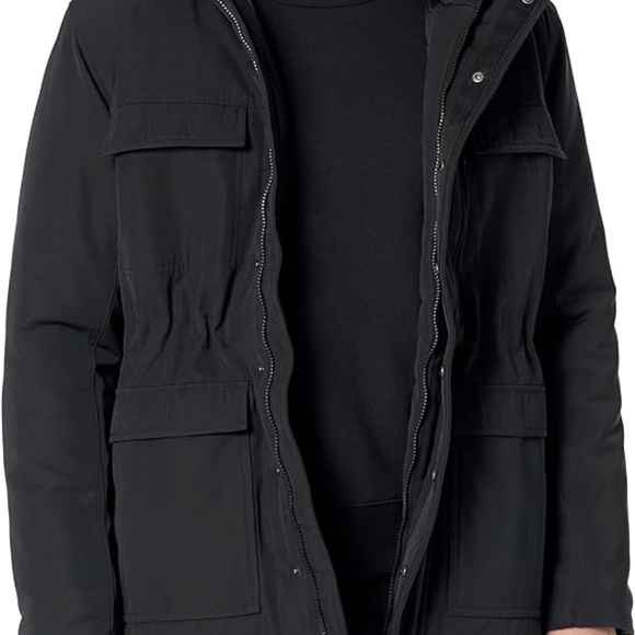 Amazon Essentials Other - Men's Relaxed-Fit Water Repellent Recycled Polyester Hooded Parka